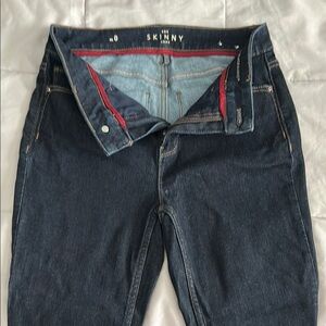 White House Black Market The Skinny Crop Dark Blue Jeans